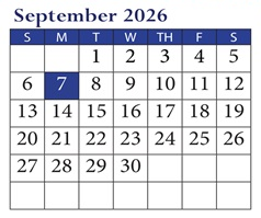 District School Academic Calendar for Marion Park Complex for September 2026