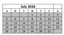 District School Academic Calendar for Pear Park Elementary School for July 2026
