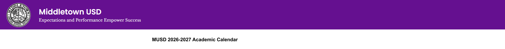 District School Academic Calendar for Coyote Valley Elementary
