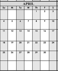District School Academic Calendar for Garrison 7 & 8th for April 2027
