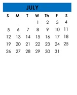 District School Academic Calendar for Milpitas Community Day for July 2026
