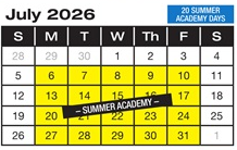 District School Academic Calendar for Forest Home Elementary for July 2026