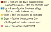 District School Academic Calendar Legend for Forest Home Elementary