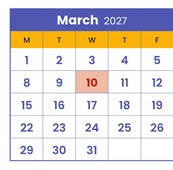 District School Academic Calendar for Minneapolis On Line Learning for March 2027
