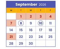 District School Academic Calendar for Minneapolis On Line Learning for September 2026