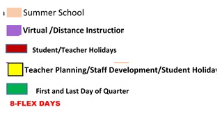 District School Academic Calendar Legend for Robert E Lee Intermediate Elementary School