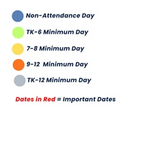 District School Academic Calendar Legend for Garrison Elementary