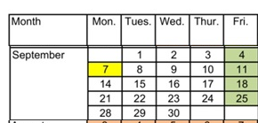 District School Academic Calendar for Douglas High (ALTER.) for September 2026