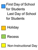 District School Academic Calendar Legend for La Merced Intermediate
