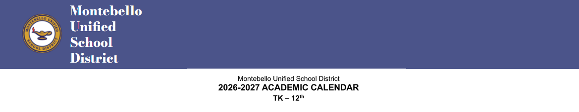District School Academic Calendar for La Merced Intermediate