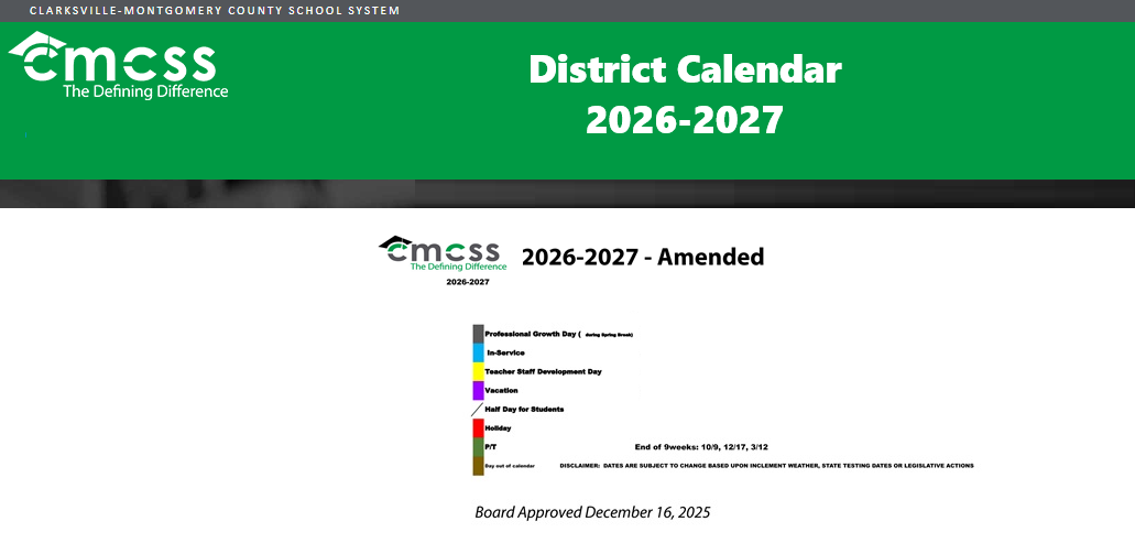District School Academic Calendar Key for Montgomery Central High School