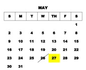 District School Academic Calendar for Montgomery Central High School for May 2027