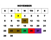 District School Academic Calendar for Montgomery Central High School for November 2026