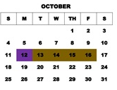 District School Academic Calendar for Montgomery Central High School for October 2026