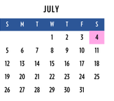 District School Academic Calendar for Southlawn Middle School for July 2026