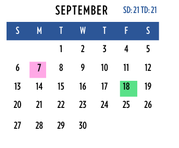 District School Academic Calendar for Southlawn Middle School for September 2026