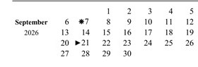 District School Academic Calendar for Arroyo West Elementary for September 2026