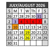 District School Academic Calendar for Route 66 Elementary for July 2026