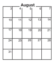 District School Academic Calendar for Mounds View Bridges Program for August 2026