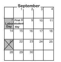 District School Academic Calendar for Mounds View Bridges Program for September 2026
