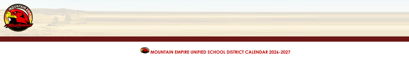 District School Academic Calendar for Descanso Elementary