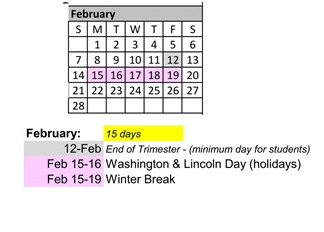 District School Academic Calendar for Huff (frank L.) Elementary for February 2027