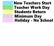 District School Academic Calendar Legend for Huff (frank L.) Elementary
