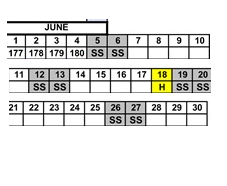 District School Academic Calendar for Antelope Hills Elementary for June 2027