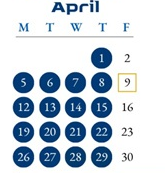 District School Academic Calendar for Centennial Elementary School for April 2027