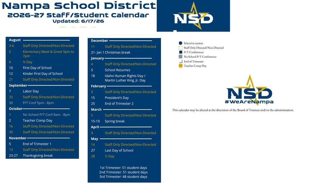 District School Academic Calendar Key for Centennial Elementary School