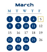 District School Academic Calendar for Centennial Elementary School for March 2027