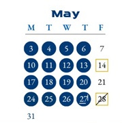 District School Academic Calendar for Centennial Elementary School for May 2027
