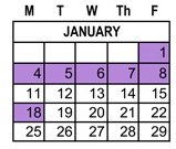 District School Academic Calendar for Napa Valley Alternative School for January 2027