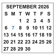 District School Academic Calendar for Alcova Elementary for September 2026