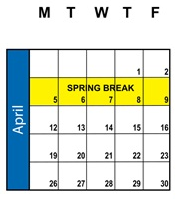 District School Academic Calendar for Springville High for April 2027