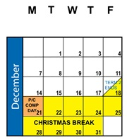 District School Academic Calendar for Springville High for December 2026