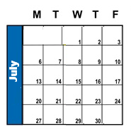District School Academic Calendar for Springville High for July 2026