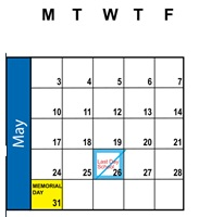 District School Academic Calendar for Springville High for May 2027