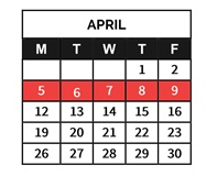 District School Academic Calendar for Emanuele (guy JR.) Elementary for April 2027