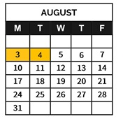 District School Academic Calendar for Emanuele (guy JR.) Elementary for August 2026