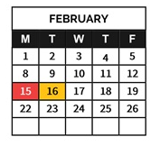 District School Academic Calendar for Emanuele (guy JR.) Elementary for February 2027