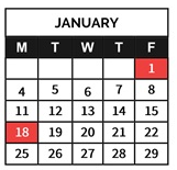 District School Academic Calendar for Emanuele (guy JR.) Elementary for January 2027
