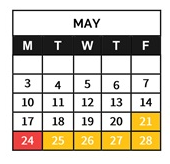 District School Academic Calendar for Emanuele (guy JR.) Elementary for May 2027