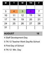 District School Academic Calendar for Bridgepoint High (CONT.) for August 2026