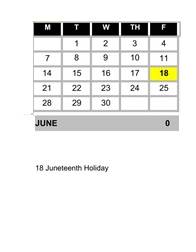 District School Academic Calendar for Bridgepoint High (CONT.) for June 2027