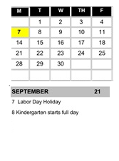 District School Academic Calendar for Bridgepoint High (CONT.) for September 2026