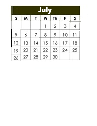 District School Academic Calendar for DR. J. Michael Mcgrath Elementary for July 2026