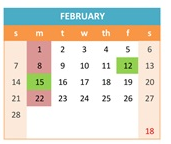 District School Academic Calendar for Newman-crows Landing Independent Study for February 2027