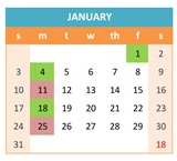 District School Academic Calendar for Newman-crows Landing Independent Study for January 2027