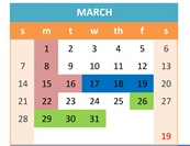 District School Academic Calendar for Newman-crows Landing Independent Study for March 2027